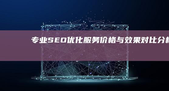 专业SEO优化服务价格与效果对比分析